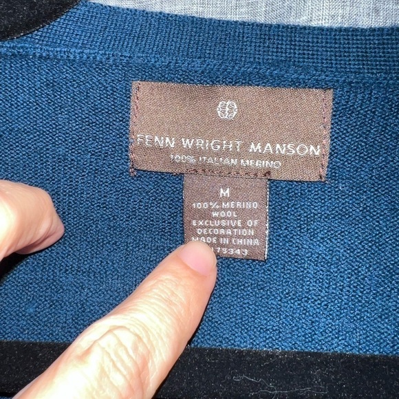 WOMEN'S Fenn Wright Mason Wool Wrap Sweater Medium - Picture 2 of 5